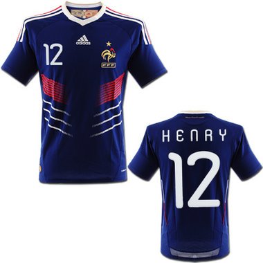 Frankreich Henry Trikot Home 2010, Größen: 152 Kids