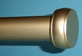 End Cap Finial in Gold for a 1-3/8" dowel rod - 2/pack [CAPITOL CITY LUMBER]