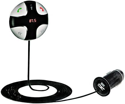 SRANDER Bluetooth FM Transmitter Adapter Car Kit with USB Charger LED Display TF card slot Hands- Free Calling and Magnetic Base Included