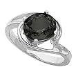14K White Gold Onyx Ring