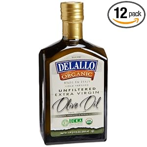 DeLallo Organic Ex-Virgin Olive Oil, 16.9-Ounce Bottles (Pack of 12) by 
