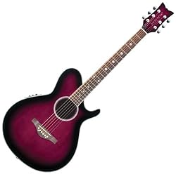 Daisy Rock WildWood Artist Deluxe Acoustic-Electric Royal Purple Burst Guitar