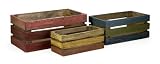Imax Corporation 29128-3 Midway Wood Crates- Set of 3