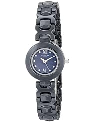 Stuhrling Original Womens 918.02 Leisure Le petit ii Analog Display Swiss Quartz Black Watch