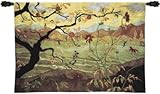 IMAGE OF Tapestry Wall Hanging Apple Tree With Red Fruit [Kitchen]