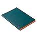 Daycraft PU Soft LEATHER Signature Notebook - A6, Green, LINED, Ribbon Bookmark - 6.5