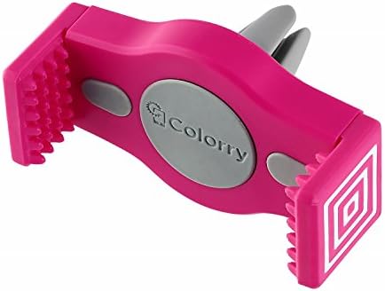 Car Mount - Colorry Universal Smartphone Air Vent Holder - Colorful Clip Accessory for iPhone 7 6 6S 5 5S 5C 4 4S Samsung Galaxy J1 S5 Mini Alpha Google Nexus 4 Motorola Moto G E X RAZR (Pink)