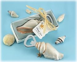 Sea Shell Bottle Opener with Thank You Tag
