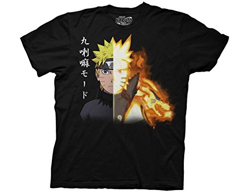 Ripple Junction Naruto Shippuden Naruto Biju Adult T-Shirt Medium Black Ripple Junction Naruto Shippuden Naruto Biju Adult T-Shirt Medium Black