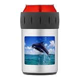 Thermos Can Cooler Koozie Dolphins Singing