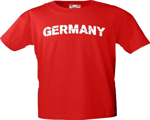 Kinder-Shirt EM 2012 GERMANY mit Ihren Wunschname und Ihrer Wunschnummer bedruckt Größe 104-181