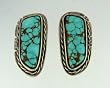 Number 8 Turquoise Earrings