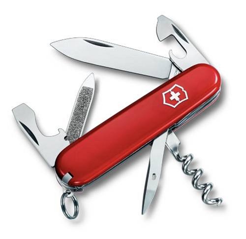 VICTORINOX Offiziersmesser, Sportsman, rot