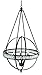Trans Globe Imports 70756 ROB Transitional Six Light Pendant from Elan Collection Dark Finish, 30.75 inches, Rubbed Oil Bronze