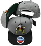 California State University of Long Beach 49ers Grey/Black Two Tone Plastic Snapback Adjustable Plastic Snap Back Hat / Cap