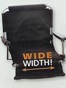 Extra Wide Portable Stadium Seat With Arm Rests - Black