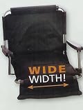 Extra Wide Portable Stadium Seat With Arm Rests - Black