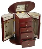 Kristin Jewelry Box (Cherry Finish) (11H x 7.25W x 11.25D)