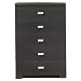 Milano 5-Drawer Chest - Black
