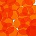 Round Vinyl Shape 30mm Orange Go Go Transparent