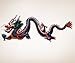 Chinese Dragon Wall Decal Sticker Large Printed Full Color Graphic #MMartin147s 20in X 52in (Facing Left)