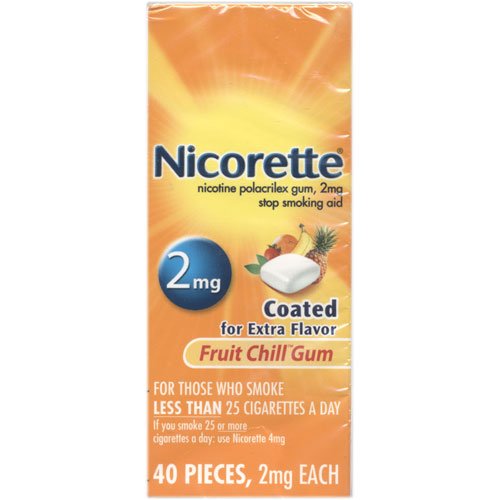 Nicorette Fruit Chill, 2mg, 40 Count