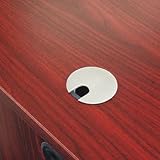 Optional Grommet For Worksurfaces, Brushed Nickel Finish