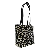Giraffe Animal Print Tote Bag Handbag - 100% Hand Made in USA