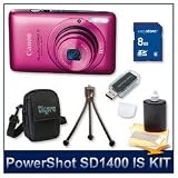 Cheap Canon PowerShot SD1400 IS Digital ELPH (Pink) 4183B001, 14.1 Megapixel, 4x 28-112 mm Zoom Lens, 2.7