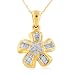10K Yellow Gold 0.25 Carat Diamond Pendant w/ chain
