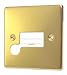 POLISHED BRASS UNSWITCHED SPUR UNIT C418PBW
