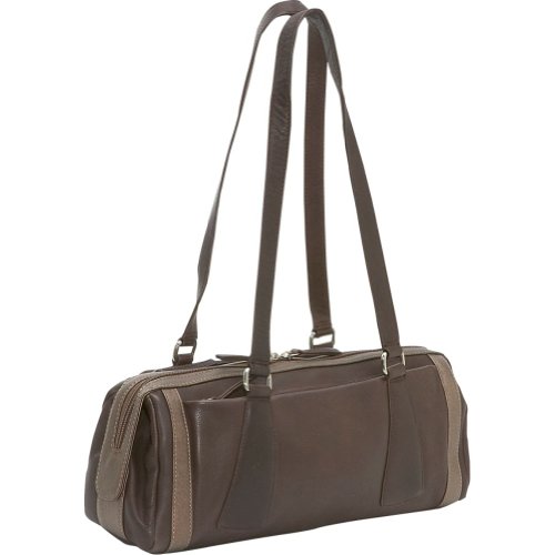 Derek Alexander Leather Medium Duffle Handbag