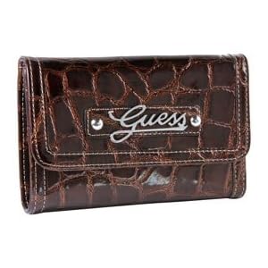 Buy Guess Celeste Ladies SN070152 BRN Brown Tri-fold Wallet by GUESS