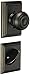 Schlage F59GEO622ADD Interior Pack Georgian Interior Pack Knob Set with Single Cylinder Deadbolt and Decorative Addison Rose
