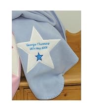 Personalised gift blanket - Blue star