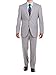 Bianco B Men's Suit Two Button Side Vent Jacket Flat Front Pants Modern Fit Suit