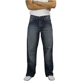 Ecko Unlimited Mens Washed Blue Baggy Fit Denim Jeans by Marc Ecko