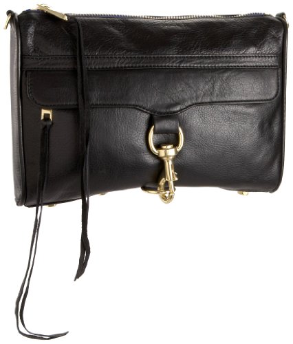 Rebecca Minkoff MAC Clutch - black leather