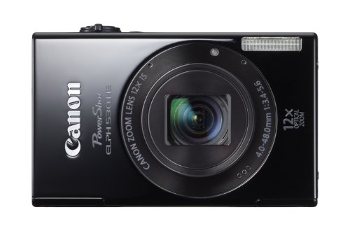 Canon PowerShot ELPH 530 HS 10.1 MP Wi-Fi Enabled CMOS Digital Camera with 12x Optical Image Stabilized Zoom 28mm Wide-Angle Lens with 1080p Full HD Video and 3.2-Inch Touch Panel LCD (Black)
