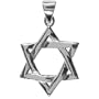 Star Of David - Sterling Silver Pendant Necklace