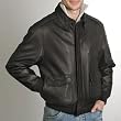 Landing Air Force Men's A-2 Goatskin Leather Flight Bomber Jacket