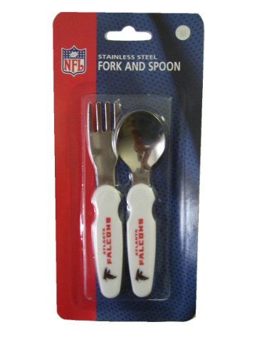 NFL Football Atlanta Falcons Baby Eating Utensils Fork and Spoon