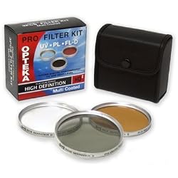 Opteka HD&sup2; 3 Piece (UV, PL, FL) Filter Kit for Canon PowerShot A570 A590 IS Digital Camera