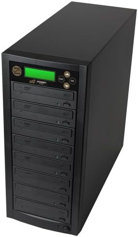 Acumen Disc 1 to 7 Multiple DVD CD Discs Duplicator Machine Unit with 500GB Hard Drive Disk HDD & USB 3.0 External Connection (Standalone Audio Video Copy Tower, Duplication Device)
