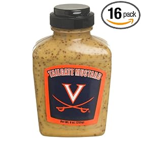 Tailgate Mustard University Of Virginia, 9-Ounce Jars (Pack of 16)