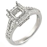Ladies' semi-mount ring.