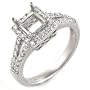 Ladies' semi-mount ring