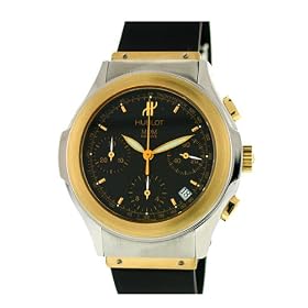 Hublot Men's Watch - Hublot Elegant Men's Solid 18k Gold & Stainless Steel 2-Tone - Chronograph