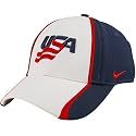 Nike 2010 Winter Olympics USA Hockey White-Navy Blue Twilled Flex Fit Hat