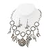 African Animal Elephant Charm Necklace & Earring Set